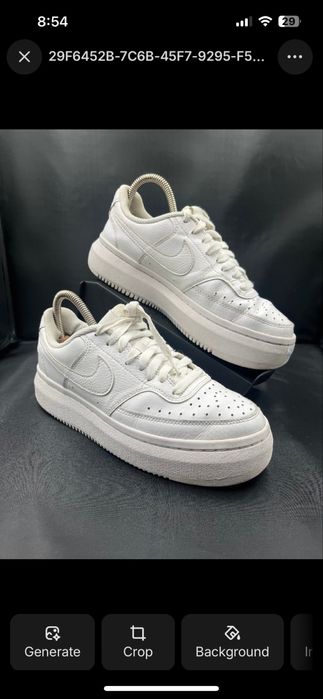 Adidasi nike air force 1 albi