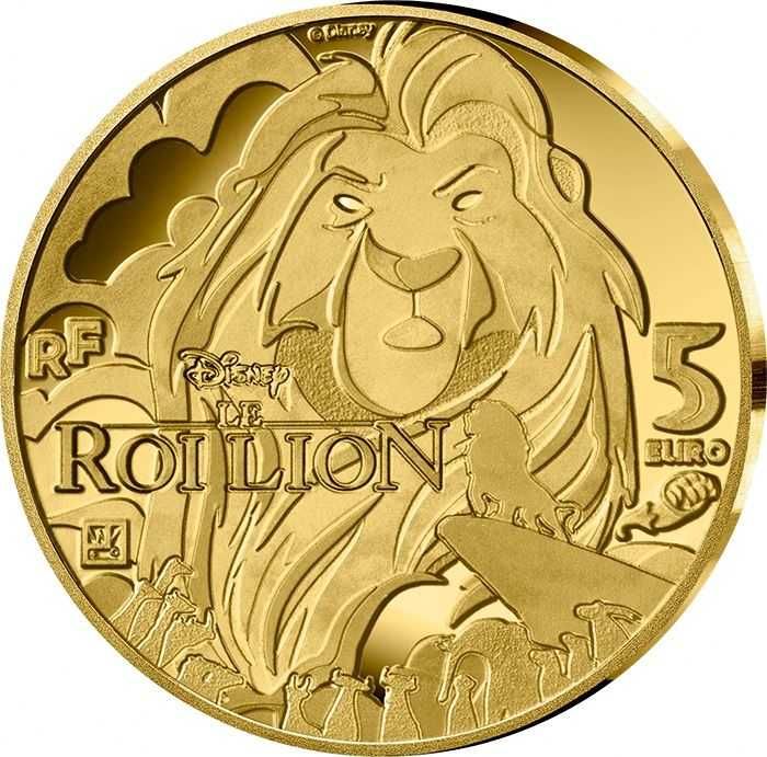 Златна монета "Цар Лъв" 0.50 грама 2024