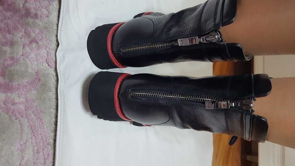 Ghete trendy piele naturala de la GERRY Weber marimea 38, zero km