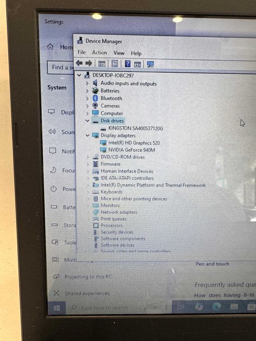 Laptop Asus X556U, 120GB SSD/8GB RAM, Intel Core i7-6500U  CPU 2.59GHz