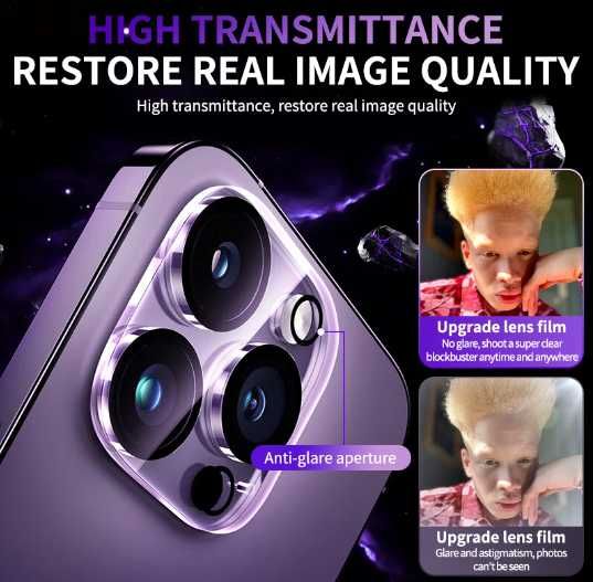 Folie iPhone 15/14/13/12/Pro Max /Pro  Camera foto Montaj Gratuit