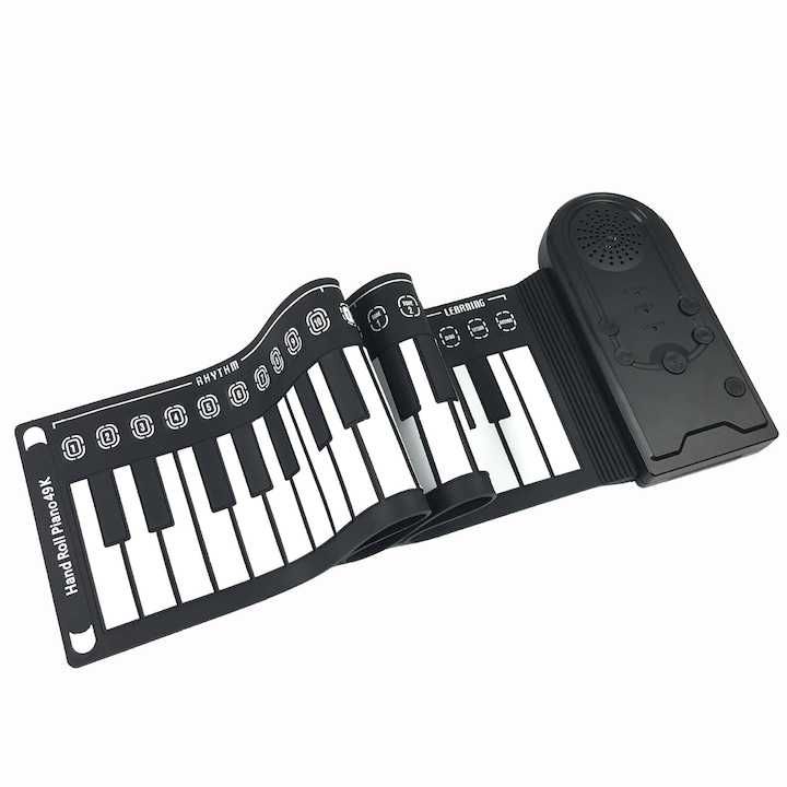 Pian electronic portabil 49 clape,16 tonuri,6 melodii,28x18x9,nou