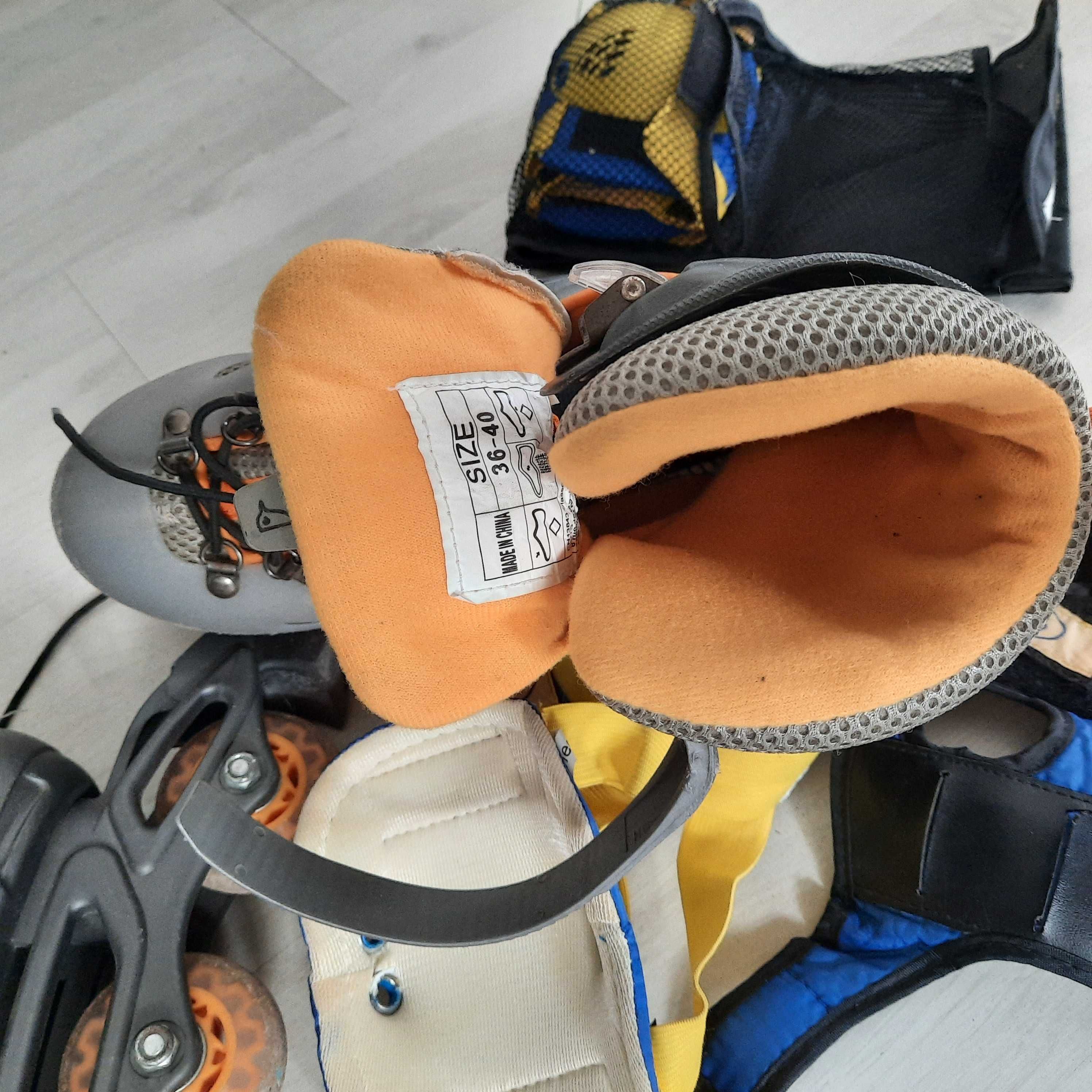 Role dama m40 gri/portocaliu