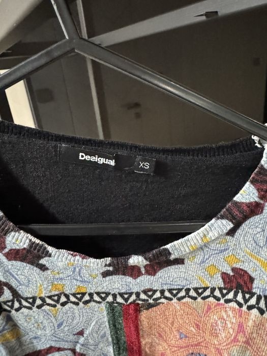 Desigual блуза от финно машинно плетиво