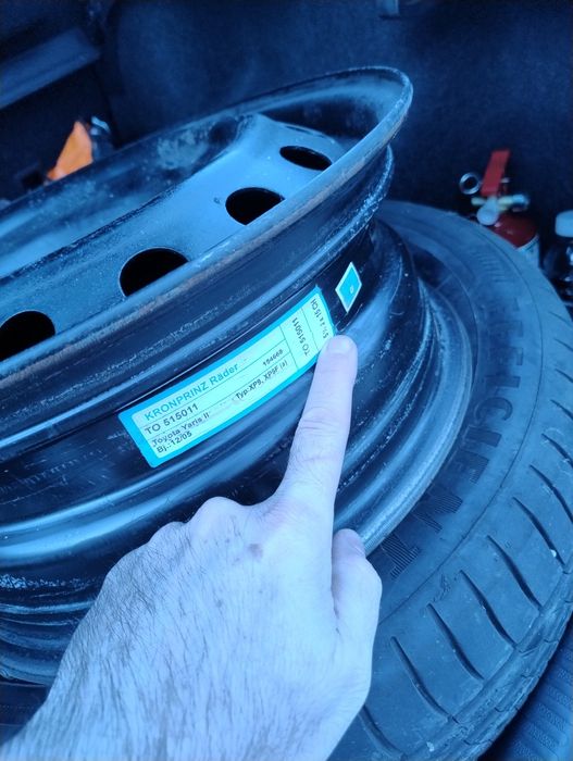 Jante oțel 4*100, R15