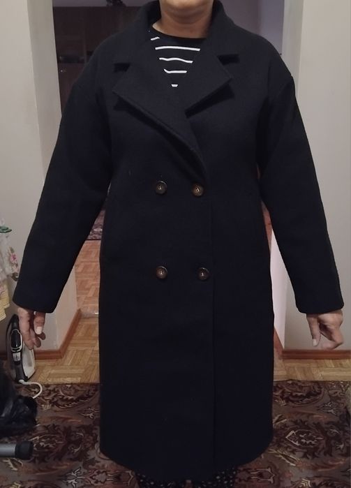 пальто женское  черное