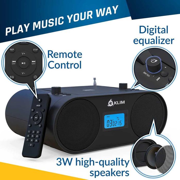 KLIM Boombox B4 Radio CD Player
KLIM Boombox B4 Radio CD Player