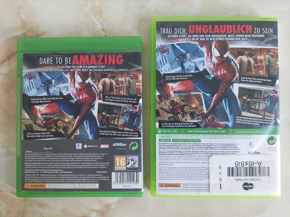 Vând The Amazing Spider-man 2 pentru Xbox One și Xbox 360 //poze reale