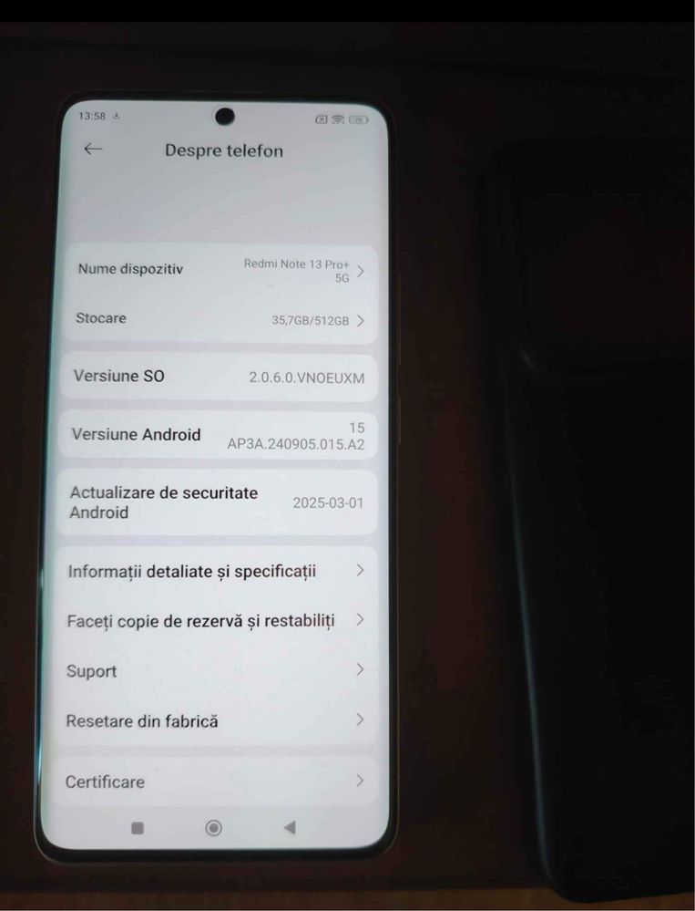 Vand Redmi Note 13 pro plus