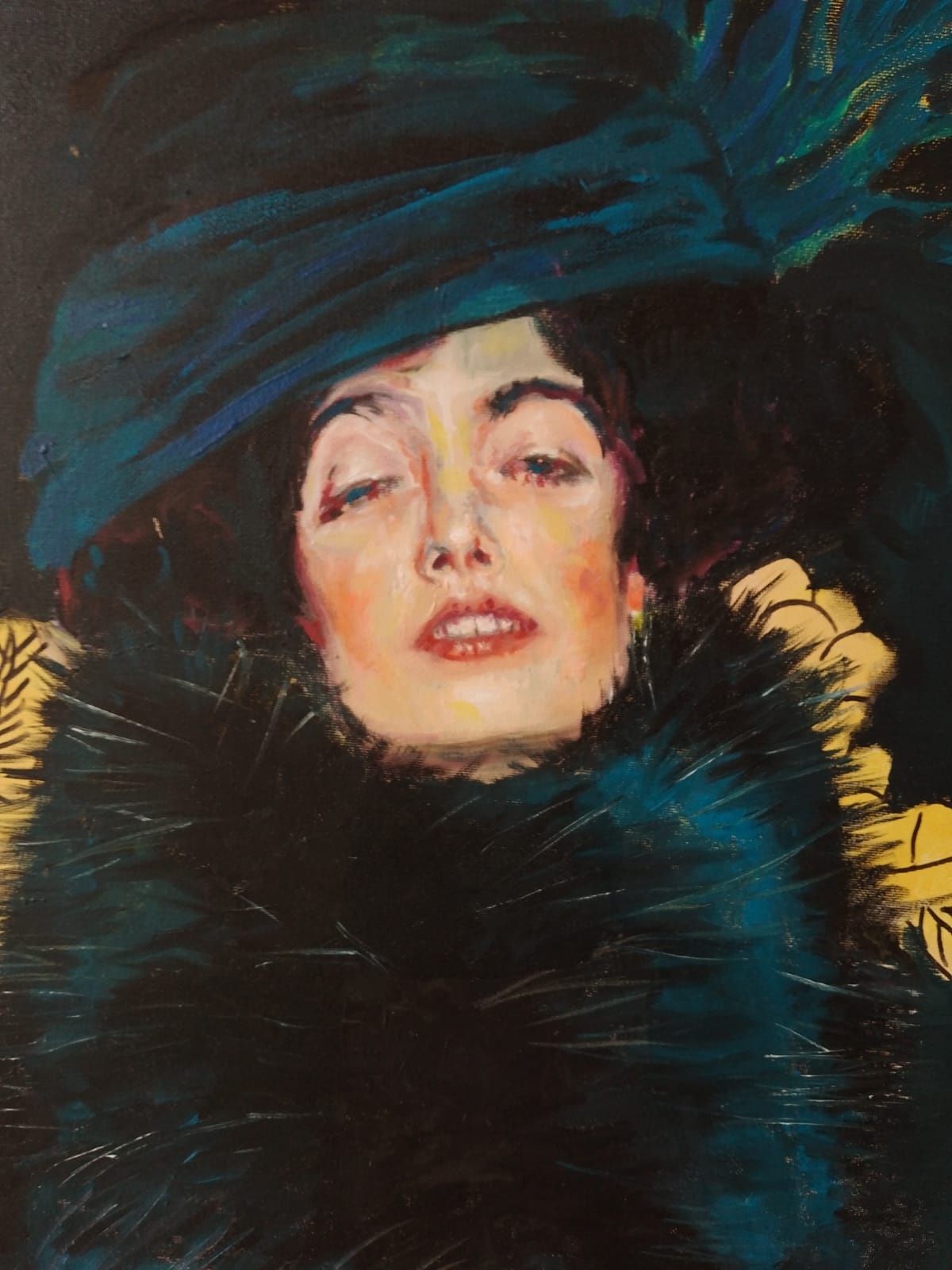 Tablou inspirat de frumoasele femei pictate de Gustav Klimt