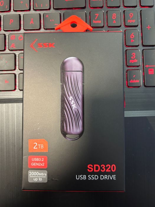 SSD extern SSK –2TB 2000MB/S, USB 3.2 Gen 2x2, ultra-rapid și compact