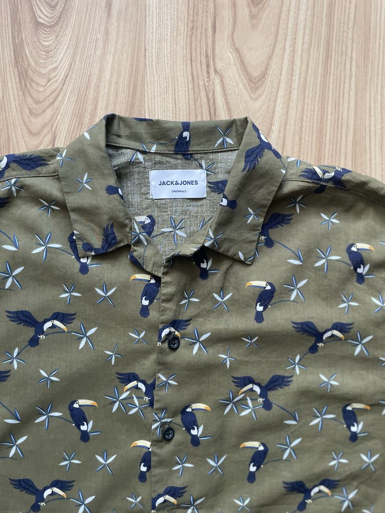 JACK & JONES Originals/мъжка риза къс ръкав M
