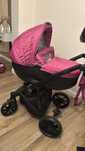 Vand carucior copii Krausman Owo pink 3 in 1