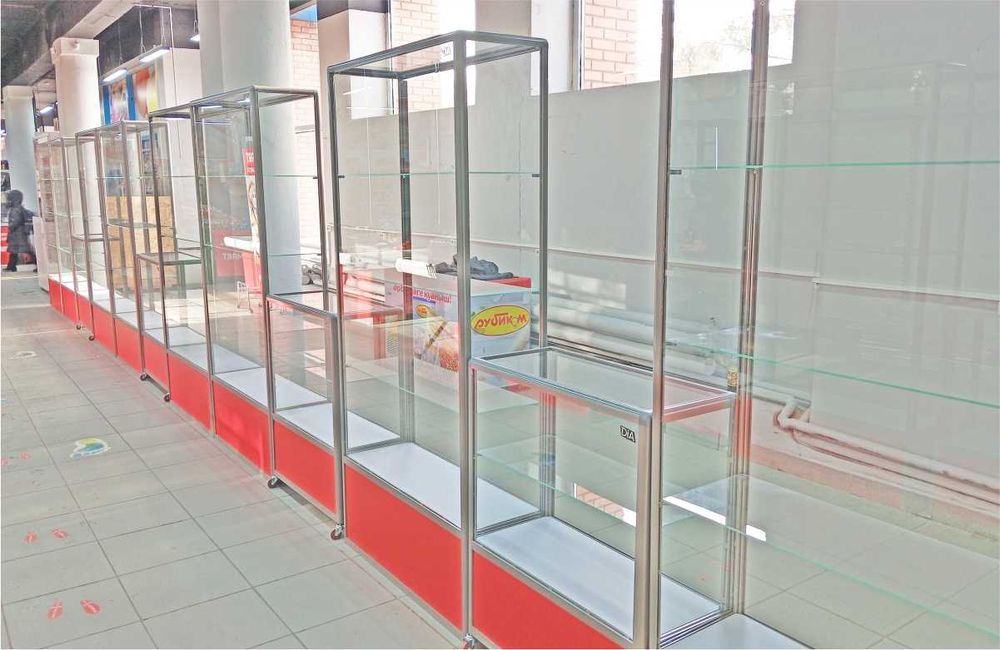 Стеклянные витрины, прилавки, лучшее заводское качество