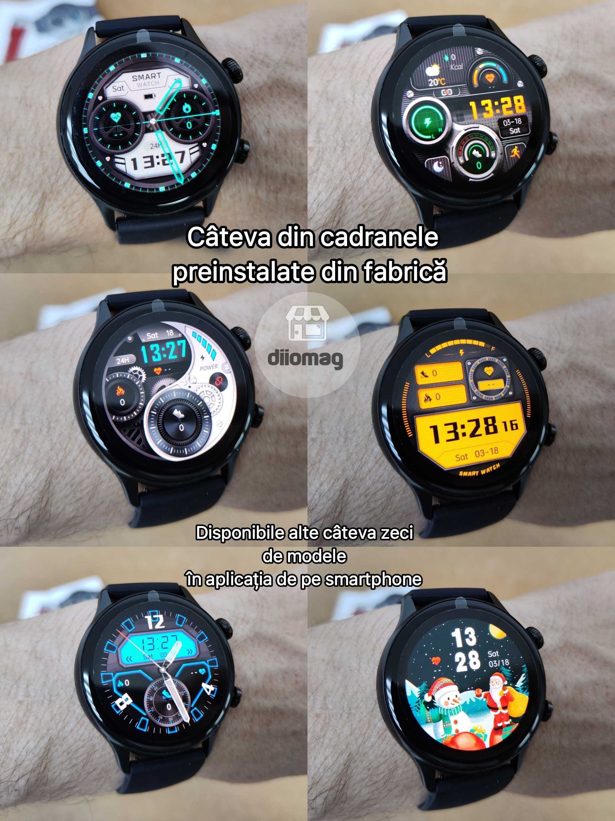 Ceas smartwatch i30 Pro AMOLED HD cu AOD -bateria tine pana la 15 zile