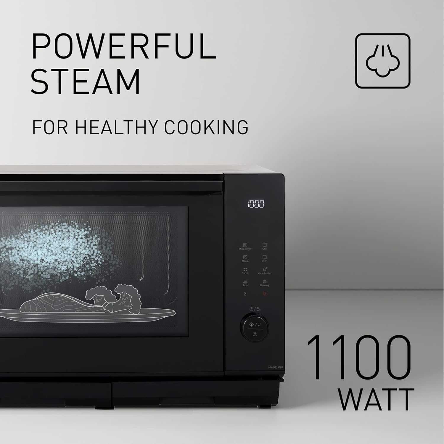 Микровълнова печка с грил и пара Panasonic NN-DS59NMETG 4in1 27L 2000W