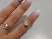 Vand inel din aur de 14k