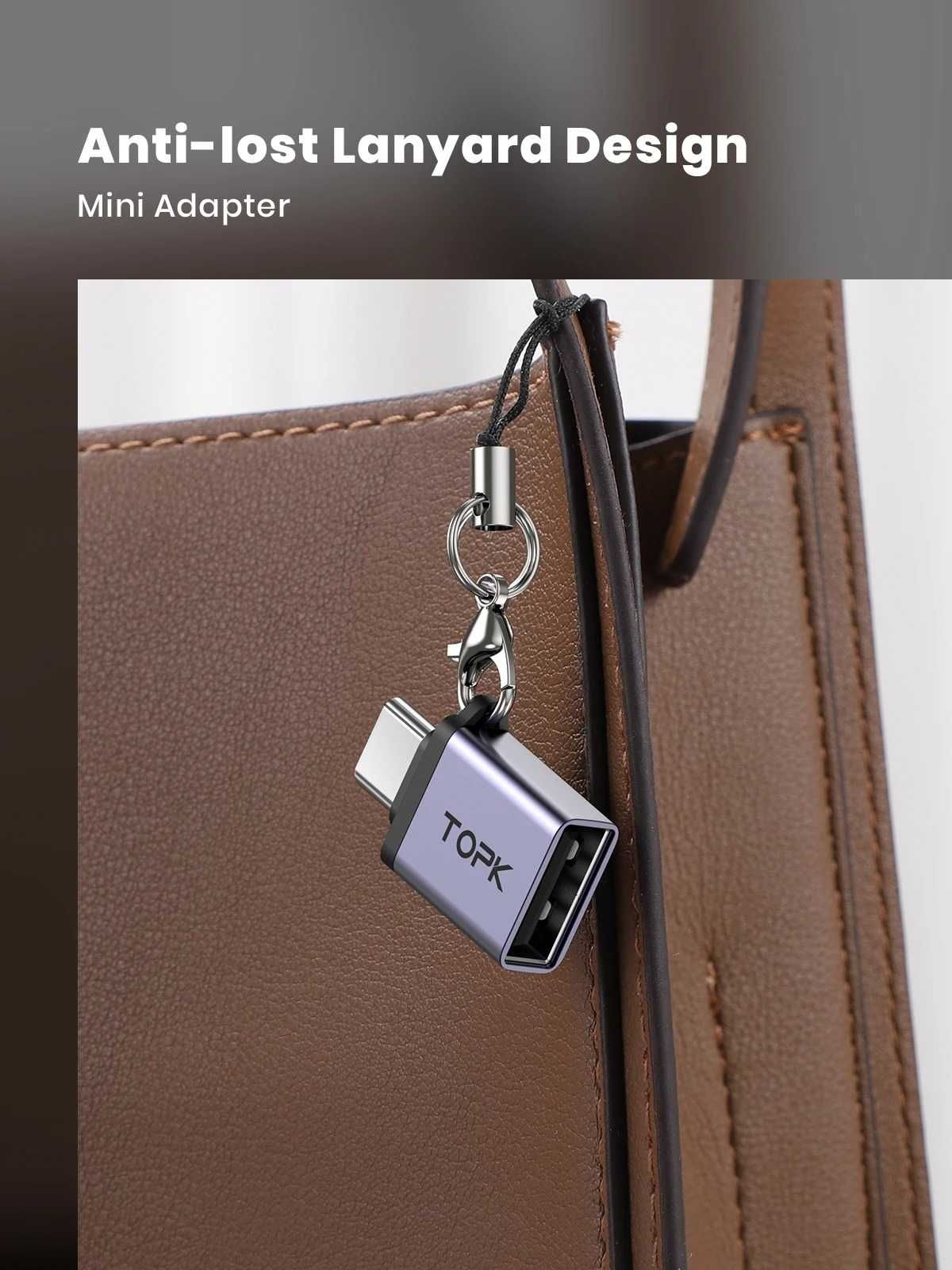 Преходник от USB 3.0 към USB Type C адаптер OTG за флашки 100 MB/s