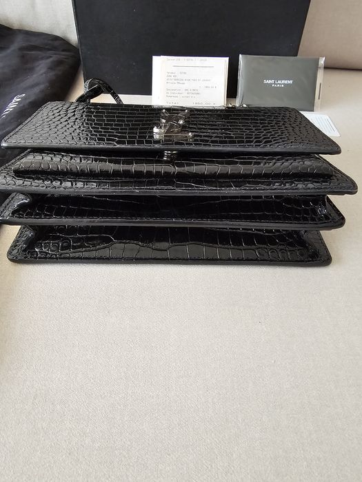Medium sunset croc Saint Laurent