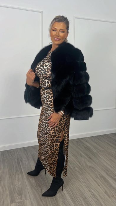 Haina de Blana Naturala de Vulpe , V Model Transformabila