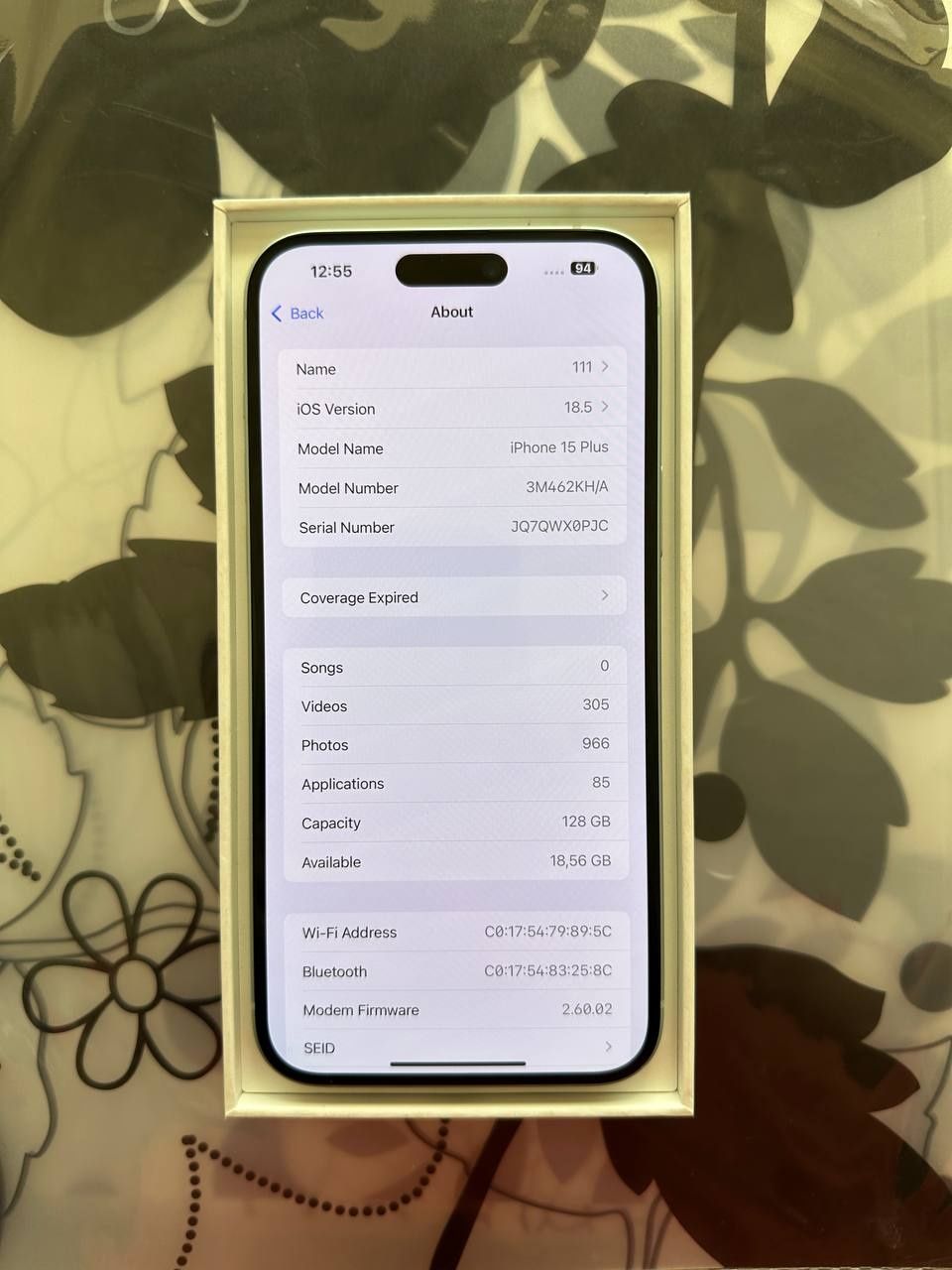 iPhone 15 Plus 128Gb 92% в хорошем состоянии