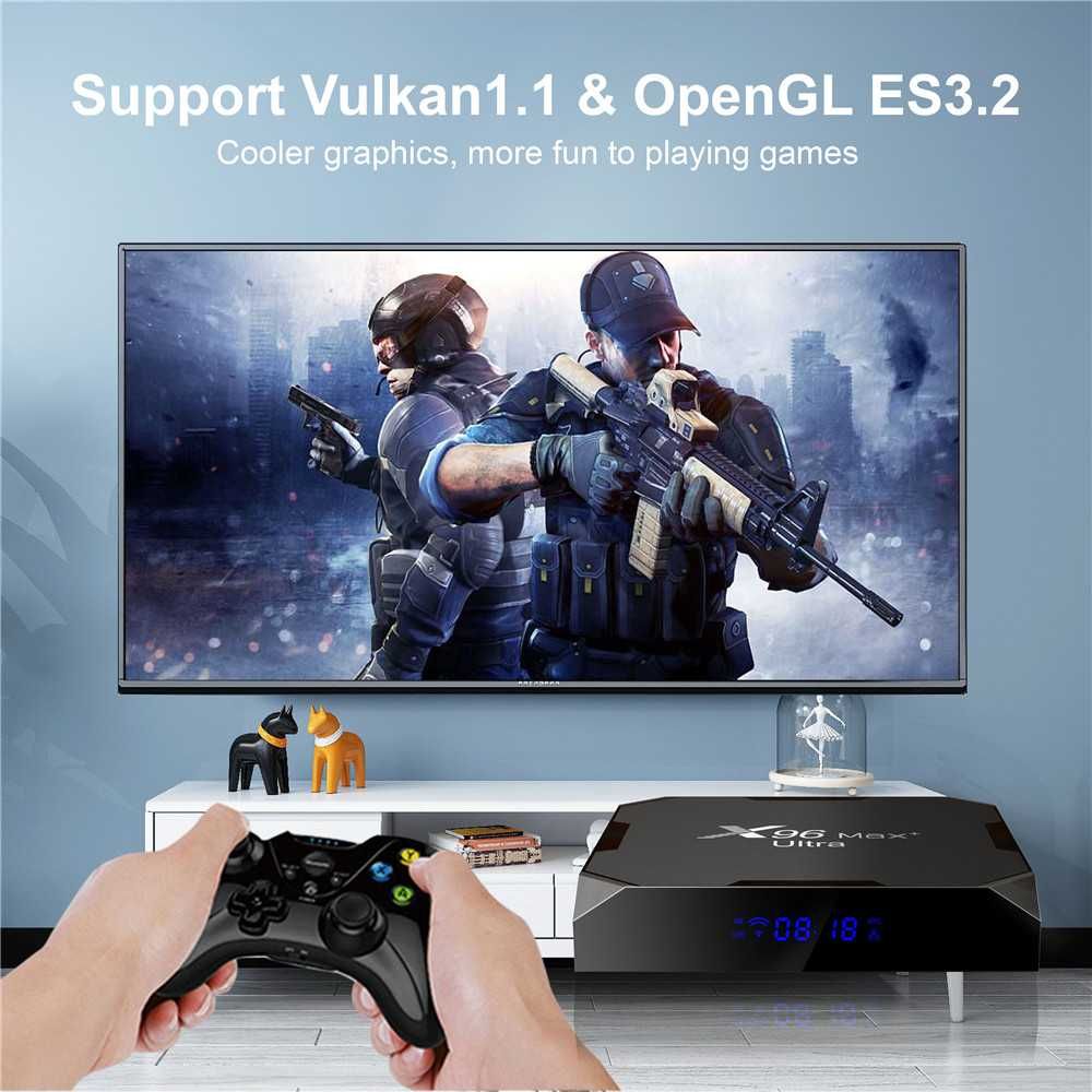 CONFIGURAT! A96X Max+ Ultra TV Box 4GB ram Smart Android IPTV,Filme