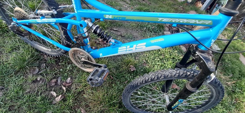 DHS Bicicleta Copii Turbo - 24 Inch, Albastru