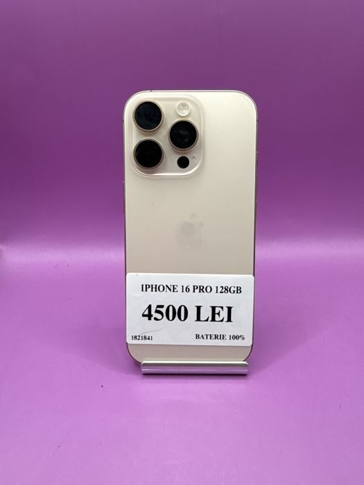 Iphone 16 Pro 128gb baterie 100 •Matei Amanet Crangasi•18218