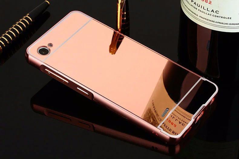 Husa / Bumper aluminiu + spate Oglinda pt. Lg G5, Lg Q6, Meizu Pro 6