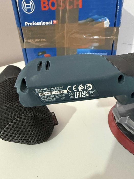 BOSCH GEX 18V-125 (SOLO) Slefuitor excentric