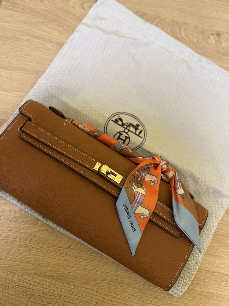 Чанта/клъч Hermes естествена кожа