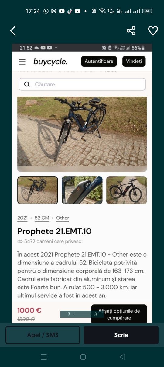 E Bike prophete 28