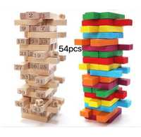 Настольная игра Jenga для всей семьи, 54 деревянных блока