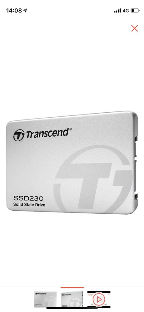 Твердотелый диск SSD Transcend TS512GSSD230S 512GB, скорость чте