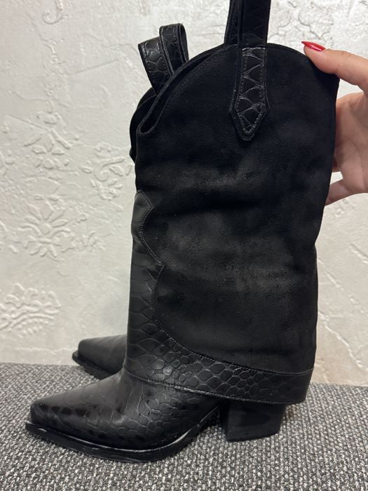 Дамски черви ботуши