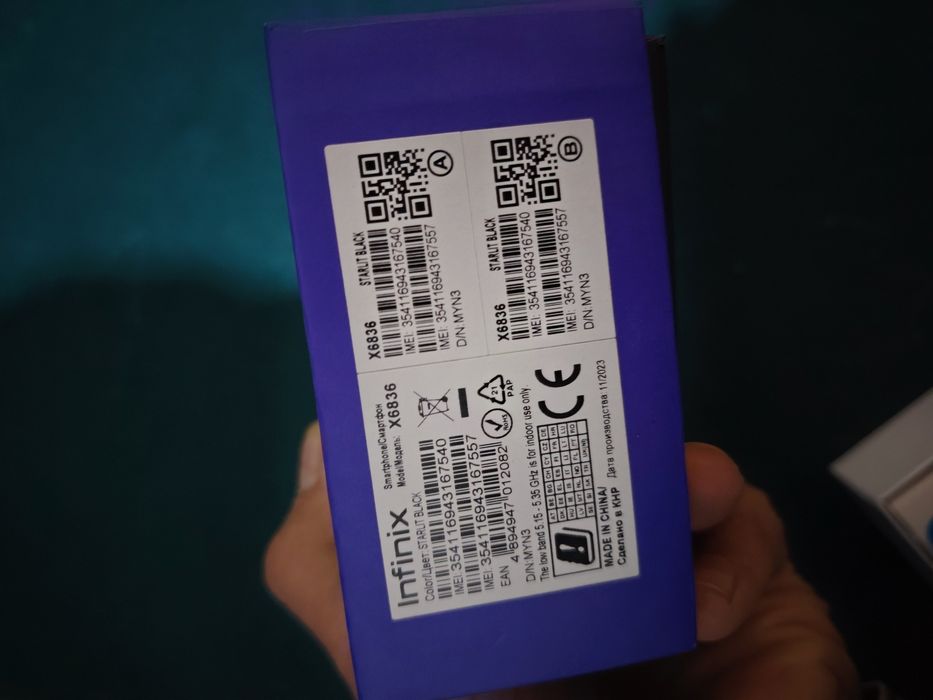 INFINIX HOT 40 sotilafi karopka bor 8+8  256 gb