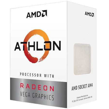 Procesor Amd Athlon 3000G, Cu placa video integrata de 2 GB