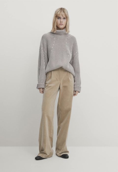 Pantaloni Massimo Dutti, bej