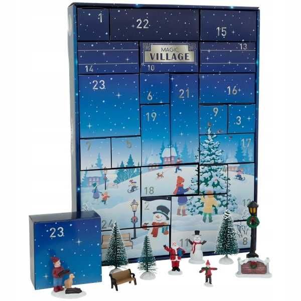 Коледни адвент календари,фигурки MAGIC VILLAGE.Бои,Цветни моливи BIG