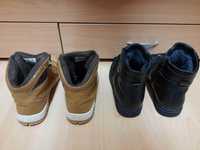 Мъжки зимни кожени обувки черни 40 номер и кафяви 41 номер
