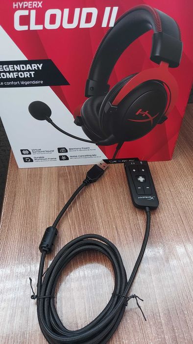 Дёшево USB звуковая плата удлинитель Hyperx новая от наушников