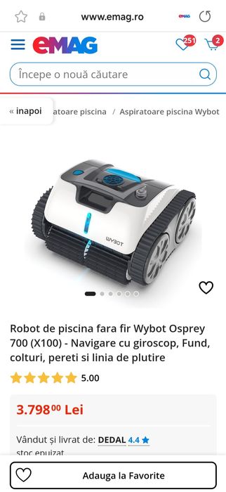 Robot piscina Wybot osprey 700