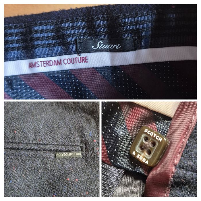 Pantaloni Premium Scotch & Soda, Lână și Tweed, Bărbați - W32/L32