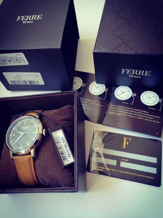 ЧИСТО НОВ !!! Ferre Milano - мъжки часовник