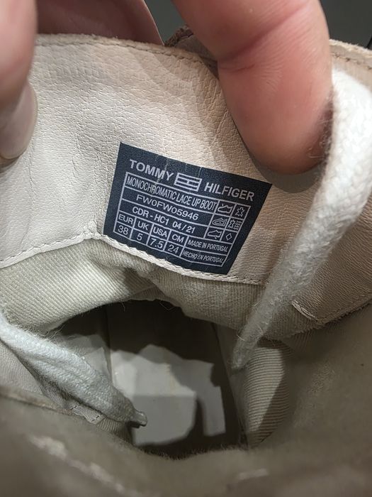 Дамски кожени боти Tommy Hilfiger