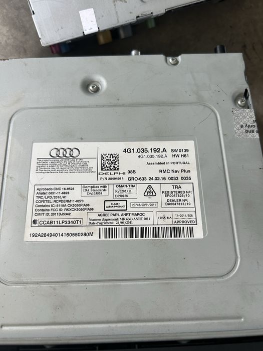 Navigatie/ unitate multimedia Audi A6C7 cod OEM: 4G1 035 192A