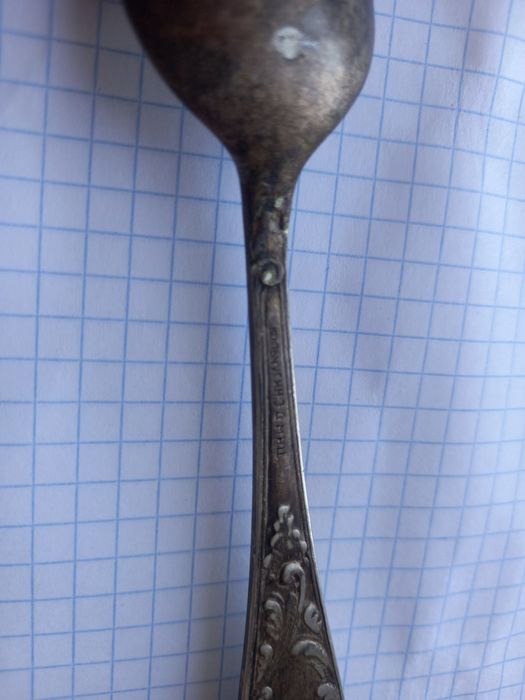 Ложка мельхиор старая