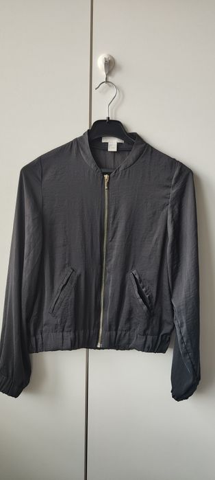 Jacheta bomber satinata H&M