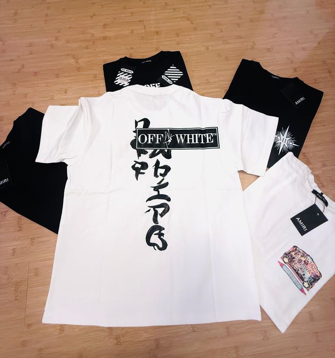 Tricou Off-White Unisex Model Alb