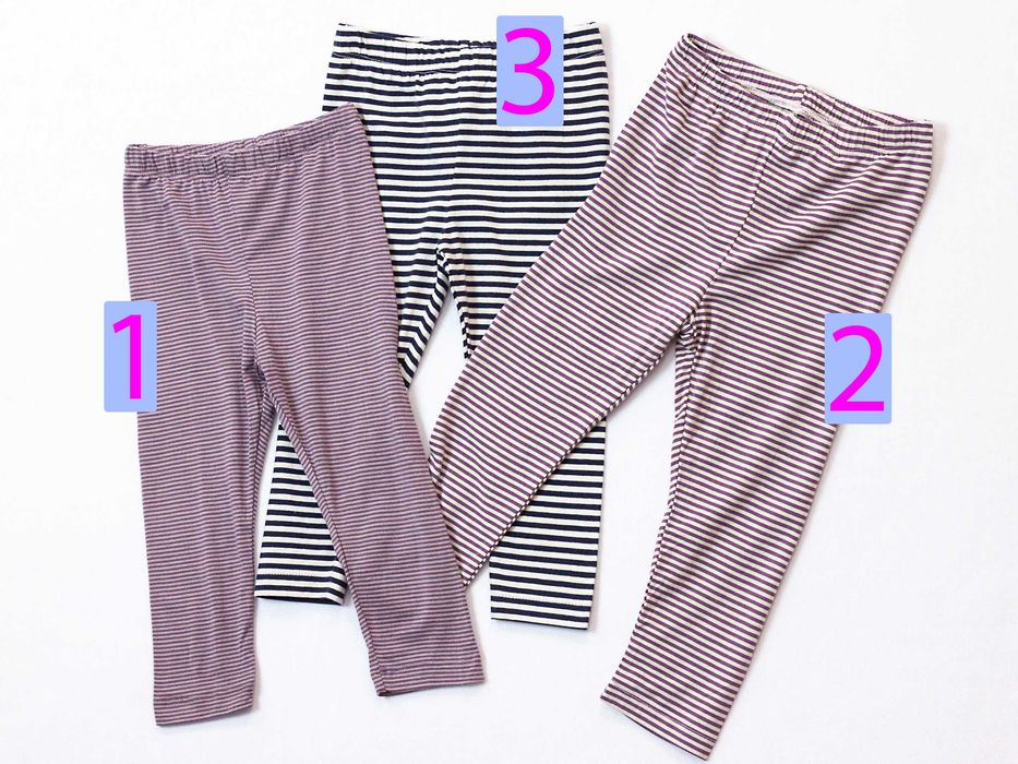 Нови памучни клинове за момичета с раиран десен – размери 92-140